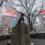 渋谷 ハチ公 雪の日の写真 7枚目